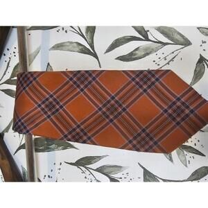 Tasso Elba Tie Burnt Orange Mens 58" x 4" Silk